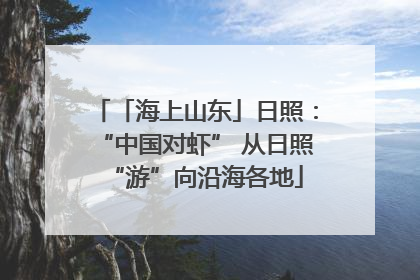 「海上山东」日照：“中国对虾” 从日照“游”向沿海各地