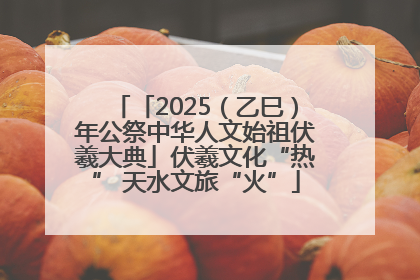「2025（乙巳）年公祭中华人文始祖伏羲大典」伏羲文化“热” 天水文旅“火”