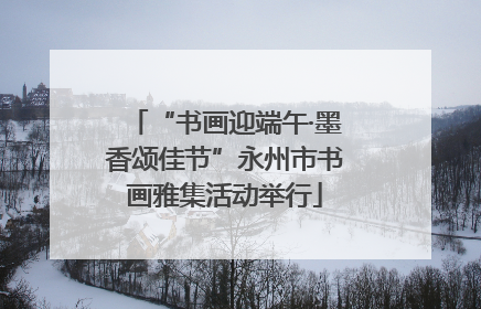 “书画迎端午·墨香颂佳节”永州市书画雅集活动举行