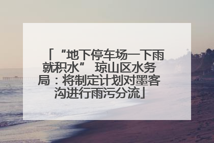 “地下停车场一下雨就积水” 琼山区水务局：将制定计划对墨客沟进行雨污分流