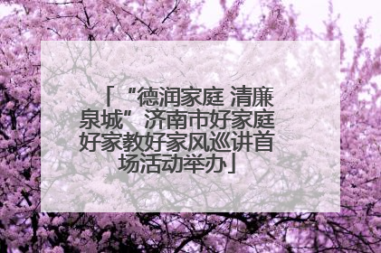 “德润家庭 清廉泉城”济南市好家庭好家教好家风巡讲首场活动举办