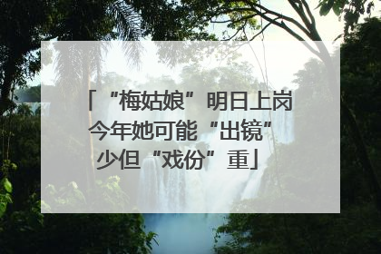“梅姑娘”明日上岗 今年她可能“出镜”少但“戏份”重