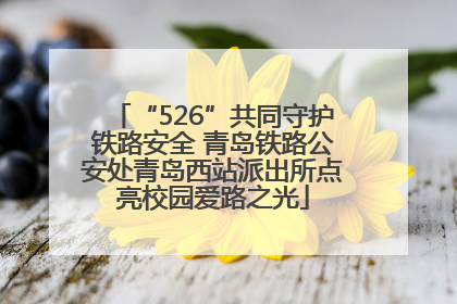 “526”共同守护铁路安全 青岛铁路公安处青岛西站派出所点亮校园爱路之光