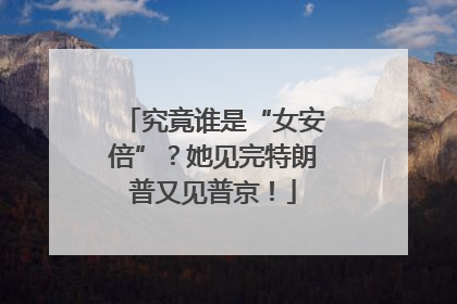 究竟谁是“女安倍”？她见完特朗普又见普京！