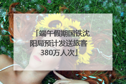 端午假期国铁沈阳局预计发送旅客380万人次