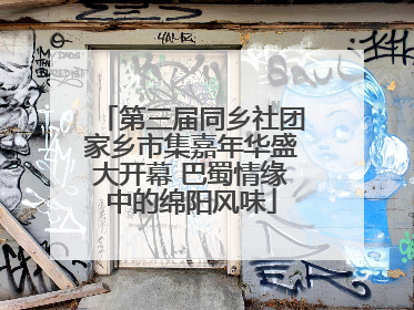 第三届同乡社团家乡市集嘉年华盛大开幕 巴蜀情缘中的绵阳风味