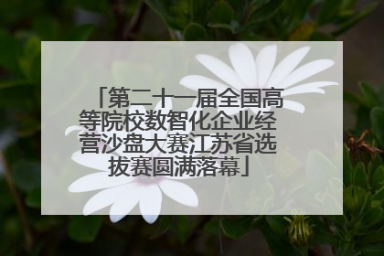 第二十一届全国高等院校数智化企业经营沙盘大赛江苏省选拔赛圆满落幕