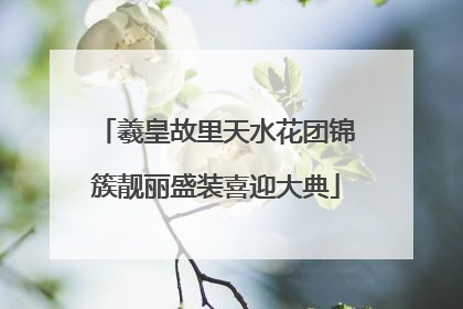 羲皇故里天水花团锦簇靓丽盛装喜迎大典