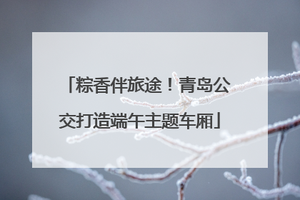 粽香伴旅途！青岛公交打造端午主题车厢