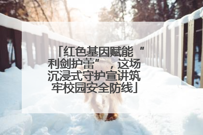 红色基因赋能“利剑护蕾”，这场沉浸式守护宣讲筑牢校园安全防线