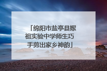 绵阳市盐亭县嫘祖实验中学师生巧手剪出家乡神韵