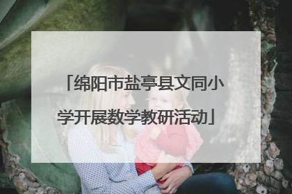 绵阳市盐亭县文同小学开展数学教研活动