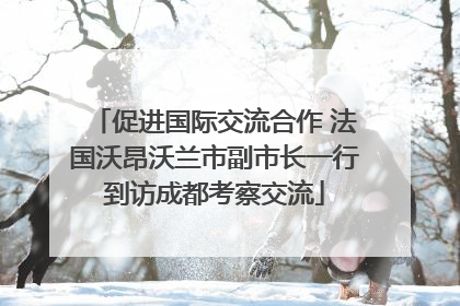 促进国际交流合作 法国沃昂沃兰市副市长一行到访成都考察交流