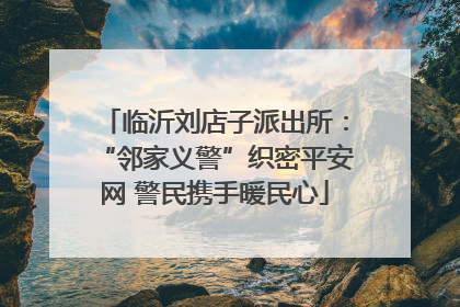临沂刘店子派出所：“邻家义警”织密平安网 警民携手暖民心