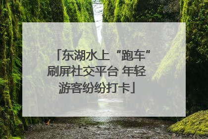 东湖水上“跑车”刷屏社交平台 年轻游客纷纷打卡