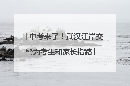中考来了！武汉江岸交警为考生和家长指路