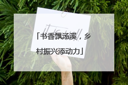 书香飘汤溪，乡村振兴添动力