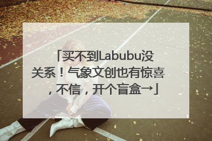 买不到Labubu没关系！气象文创也有惊喜，不信，开个盲盒→