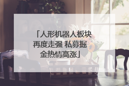 人形机器人板块再度走强 私募掘金热情高涨