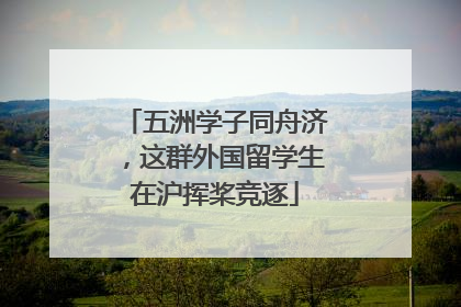 五洲学子同舟济，这群外国留学生在沪挥桨竞逐