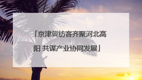 京津冀纺客齐聚河北高阳 共谋产业协同发展