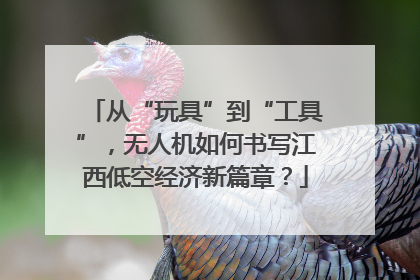 从“玩具”到“工具”，无人机如何书写江西低空经济新篇章？