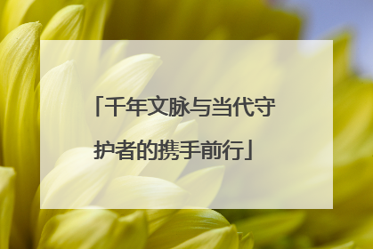 千年文脉与当代守护者的携手前行