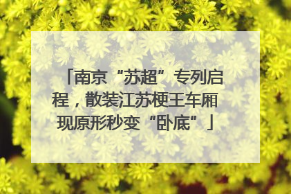 南京“苏超”专列启程，散装江苏梗王车厢现原形秒变“卧底”