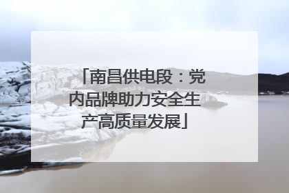 南昌供电段：党内品牌助力安全生产高质量发展