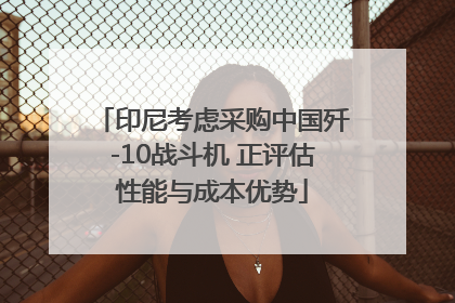印尼考虑采购中国歼-10战斗机 正评估性能与成本优势