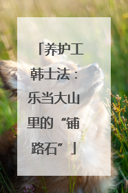 养护工韩士法：乐当大山里的“铺路石”