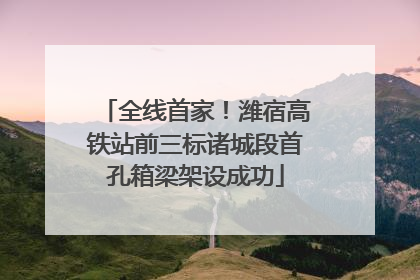 全线首家！潍宿高铁站前三标诸城段首孔箱梁架设成功