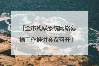 全市残联系统网络募捐工作推进会议召开