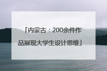 内蒙古：200余件作品展现大学生设计思维