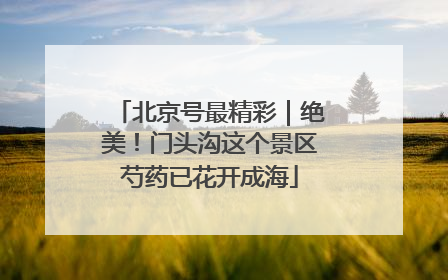 北京号最精彩｜绝美！门头沟这个景区芍药已花开成海