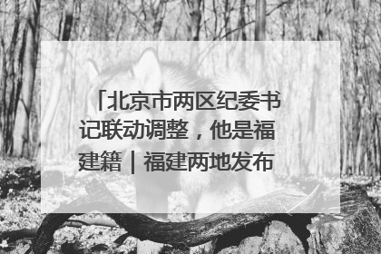 北京市两区纪委书记联动调整，他是福建籍｜福建两地发布一批人事消息