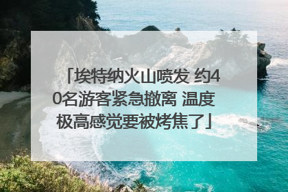 埃特纳火山喷发 约40名游客紧急撤离 温度极高感觉要被烤焦了