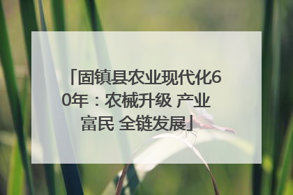 固镇县农业现代化60年：农械升级 产业富民 全链发展