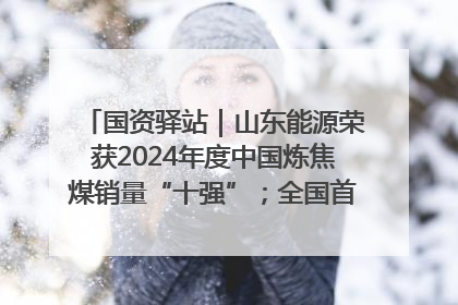 国资驿站｜山东能源荣获2024年度中国炼焦煤销量“十强”；全国首例铁路盖上智慧物流园钢结构主体完工
