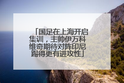 国足在上海开启集训，主帅伊万科维奇期待对阵印尼踢得更有进攻性