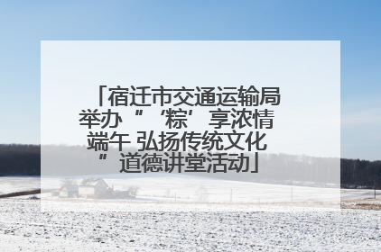 宿迁市交通运输局举办“‘粽’享浓情端午 弘扬传统文化”道德讲堂活动