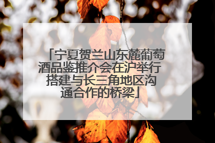 宁夏贺兰山东麓葡萄酒品鉴推介会在沪举行 搭建与长三角地区沟通合作的桥梁