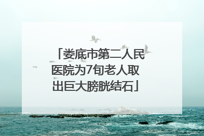 娄底市第二人民医院为7旬老人取出巨大膀胱结石