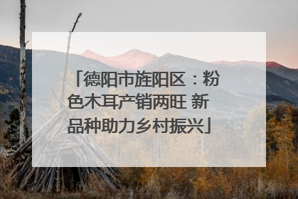 德阳市旌阳区：粉色木耳产销两旺 新品种助力乡村振兴