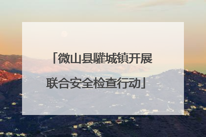 微山县驩城镇开展联合安全检查行动