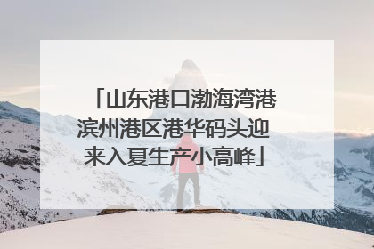 山东港口渤海湾港滨州港区港华码头迎来入夏生产小高峰