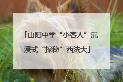 山阳中学“小客人”沉浸式“探秘”西法大