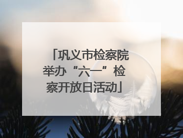 巩义市检察院举办“六一”检察开放日活动