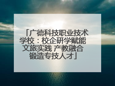 广德科技职业技术学校：校企研学赋能文旅实践 产教融合锻造专技人才