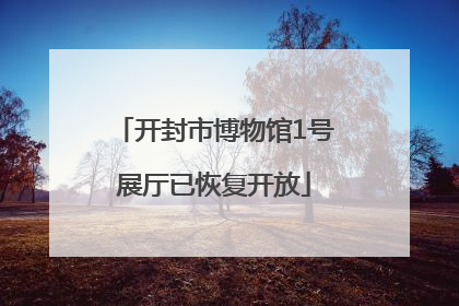 开封市博物馆1号展厅已恢复开放